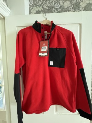Topo Designs Men s Polartec200 Mountain Fleece Red/Black Medium