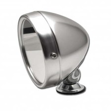 Raydyot Type Racing Mirror - Flat Glass - Bright Aluminium Finish Raydyot Type Racing Mirror - Flat Glass - Bright Aluminium Finish