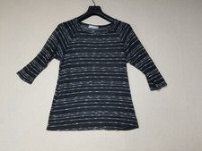 TINA Stephens Women Black Long Sleeve Top Size Small Made in USA