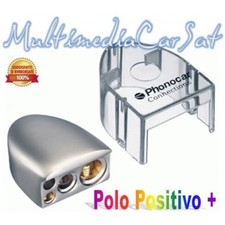 Phonocar 4481 Morsetto Polo Batteria Positivo 4 Uscite  Protezione Nickel