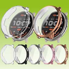 For Amazfit Active 2 Full Cover TPU Electroplated Smart Watch Protective Sleeve Case