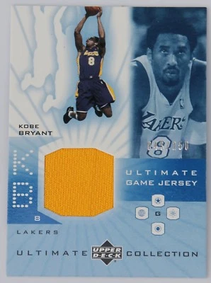 2001-02 UPPER DECK ULTIMATE COLLECTION KOBE BRYANT LA LAKERS GAME JERSEY #/250 - Photo 1/2