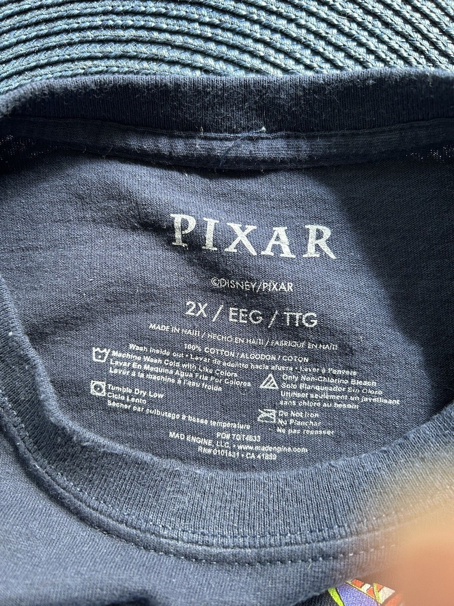 PIXAR Men's Disney Pixar Multi Character T-Shirt Navy Blue