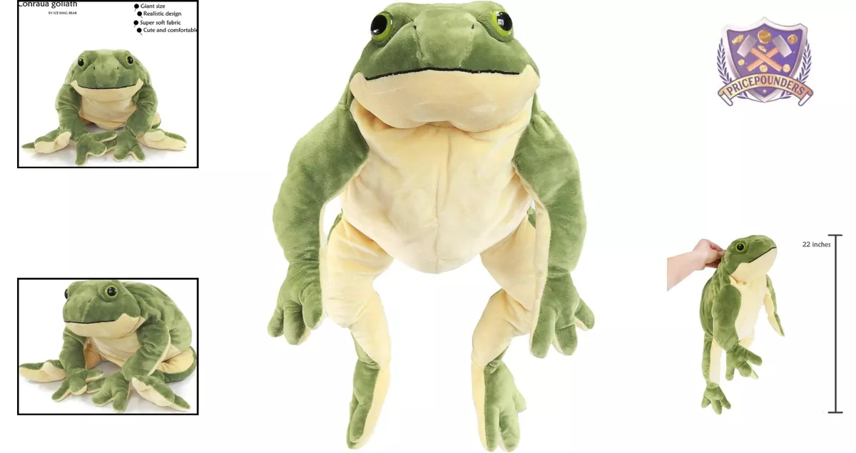 Gigantic Plush Giant Frog Stuffed Animal Soft Toy - 22 Inches Large - Green