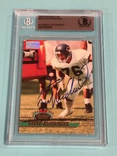 STEVE McMICHAEL Signed 1993 STADIUM CLUB Card #36 Beckett Authenticated BAS