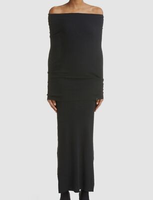 strapless open back dress Camel Off-Shoulder Maxi Knit Dress – Fall/Winter Edition – THE SOL CONCEPT main image 1