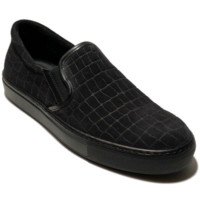 mens suede slip on trainers