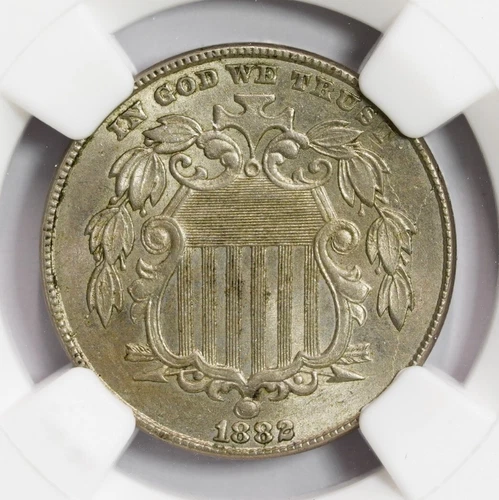 1882 Shield Nickel NGC MS-63