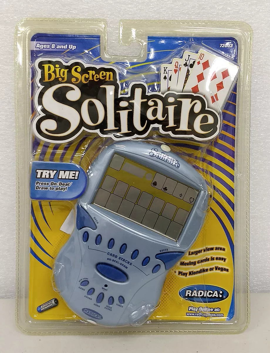 Radica Big Screen Solitaire Handheld Game