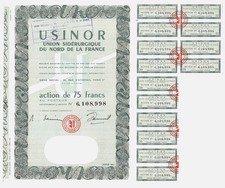 USINOR S. A. &ndash; Union Sid&eacute;rurgique, Capital: 540.285.375 Francs