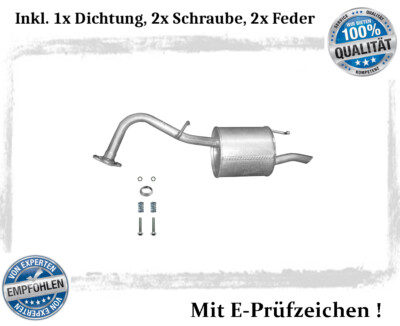 Endschalldämpfer für Toyota Yaris (P9) 1.0 VVT-i 12V Auspuff Dichtung