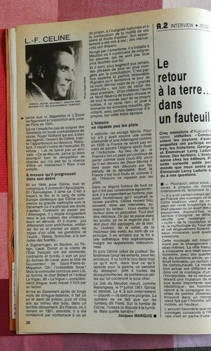 TELERAMA N°1389 DE 1976 LOUIS FERDINAND CELINE L'ENRAGE - Picture 3 of 3