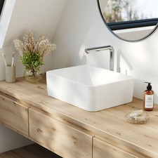 Counter Top Mounted Basin Bathroom Sink Hand Wash Ceramic Basin Vessel Drainer