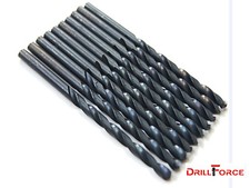 Punte per trapano Jobber 9/32"x4-1/4" 10pz HSS DrillBit per metallo ferro legno DRILLFORCE