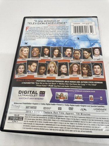 Orange Is The New Black - Season One ( DVD, 2013 4- Disc- Set) - Picture 3 of 3