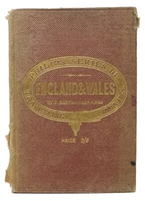 Bartholomew / ENGLAND & WALES Philips' Series of Travelling Maps Price 3/6