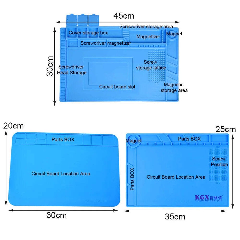 ESD Soldering Mat Heat Resistant Phone Repair Kit Working