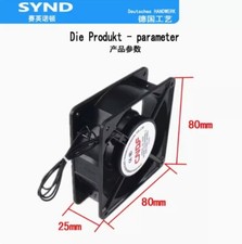 Industrial cabinet electrical box fan 220VAC silent 8CM cooling fan brand new