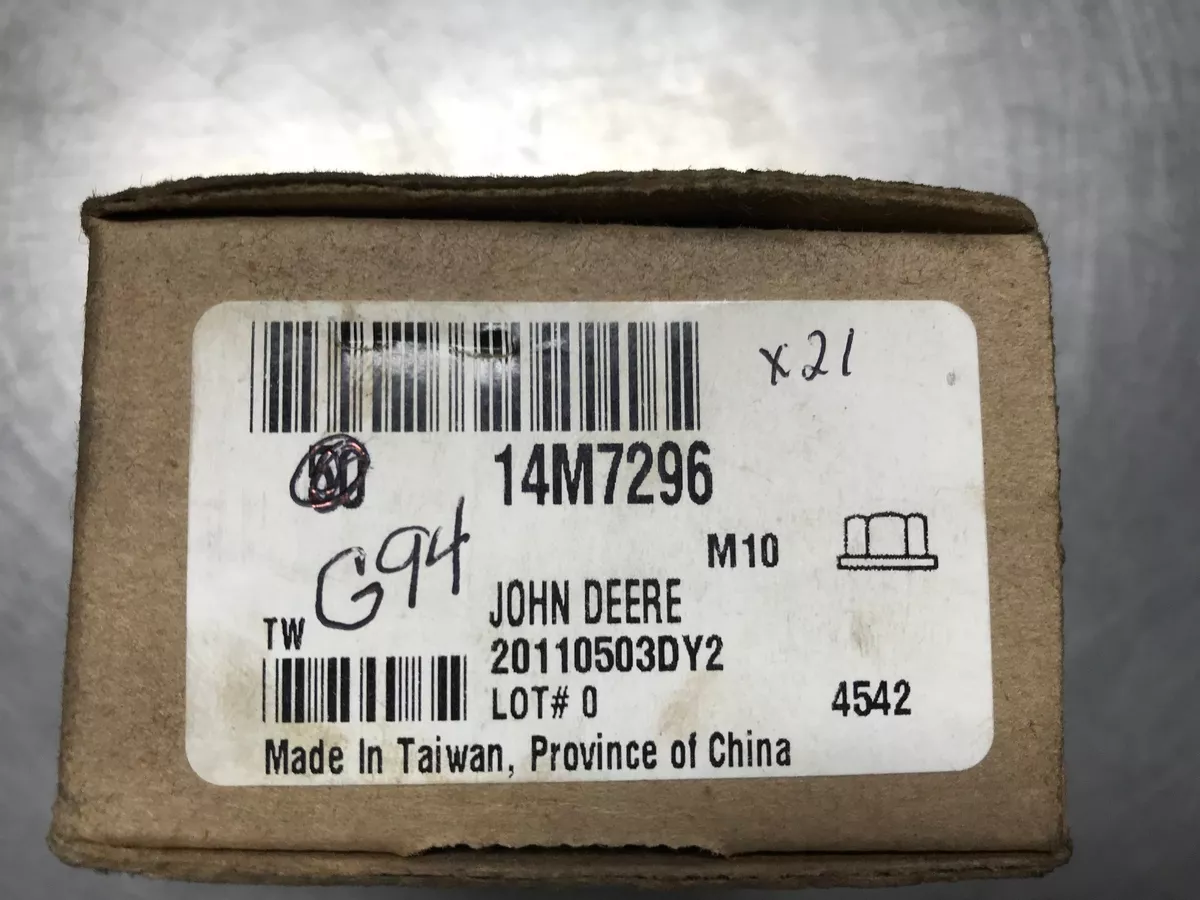 14M7296 GENUINE OEM JOHN DEERE NUT | eBay
