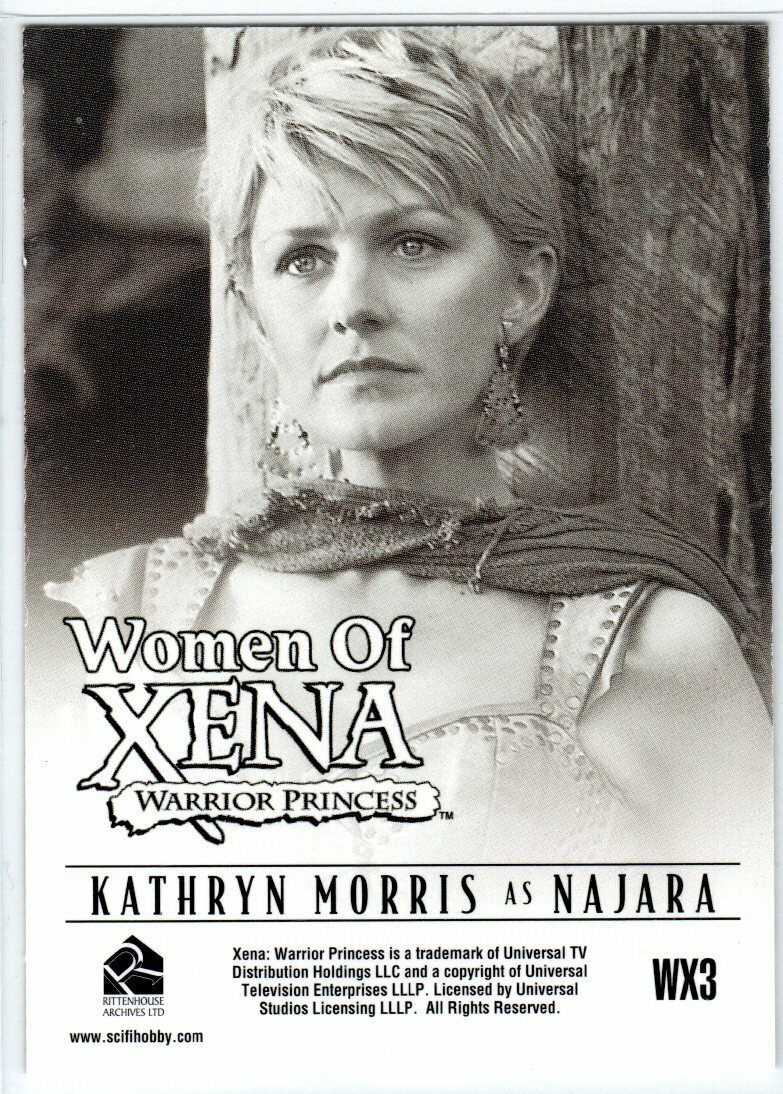 XENA 2004 ART & IMAGES WOMEN OF XENA INSERT TRADING CARD WX3