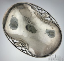 Georg Jensen Sterling Silver Blossom Oval Bowl No. 2