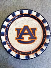 Auburn Tigers Ceramic 10.5” Plate  The Memory Company 2007 Collectors