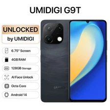 UMIDIGI G9T 4GB+128GB 6.75” Octa Core 18W PD Unlocked Android 14 Smartphone Good