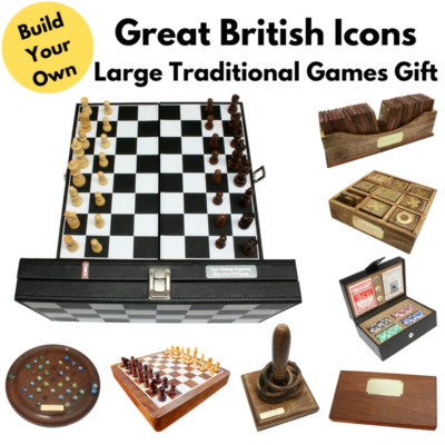 Große britische Ikonen große traditionelle Spiele mit kostenloser Gravur