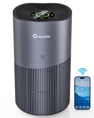 Smart Home Air Purifier Replaceable Filter Cartridge WiFi Remote Control Timer