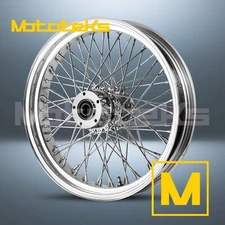 18" 18X5.5 60 SPOKE WHEEL STAINLESS FOR HARLEY SOFTAIL REAR WHEEL ONLY (TR)