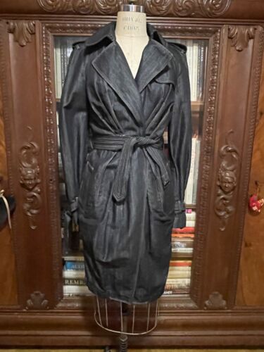 Jean Paul Gaultier women's denim trench coatdress - Picture 1 of 14