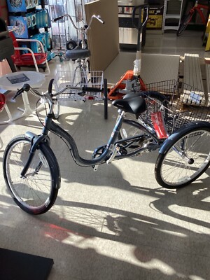 Schwinn Meridian Adult Tricycle 24 Low Step thru Gray Beach Cruiser | eBay Schwinn Meridian Adult Tricycle 24 Low Step thru Gray Beach Cruiser | eBay