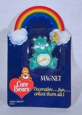 1984 Care Bears WISH BEAR Magnet new old stock on card