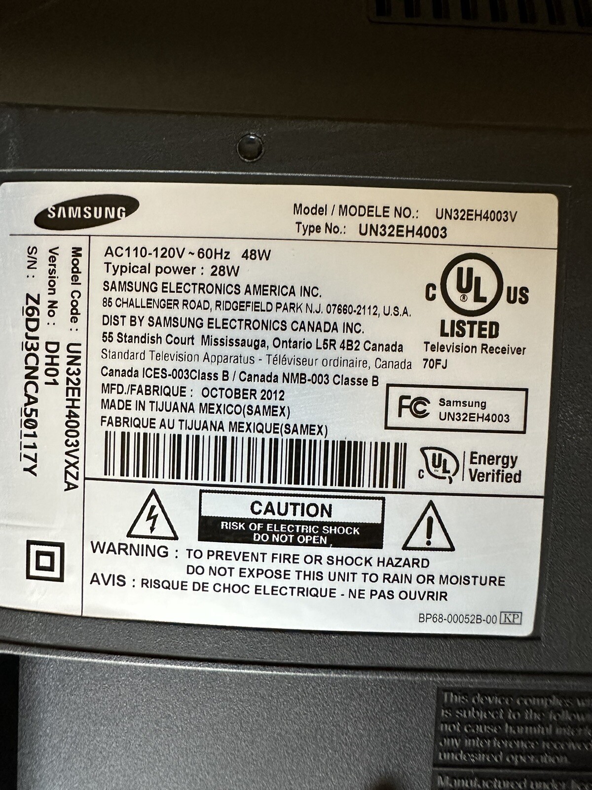 Samsung Series 4 UN32EH4003V 32" LED TV 720p eBay