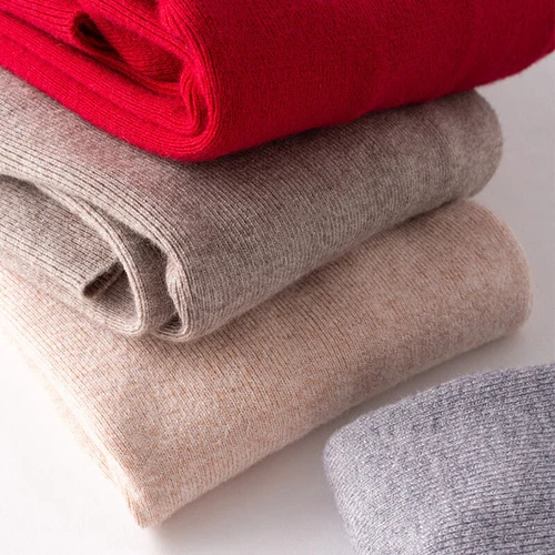 Suéter de cuello para mujer Suéter ajustado Tejido suave Cuello alto Cálido Informal Jersey - Imagen 9 de 41