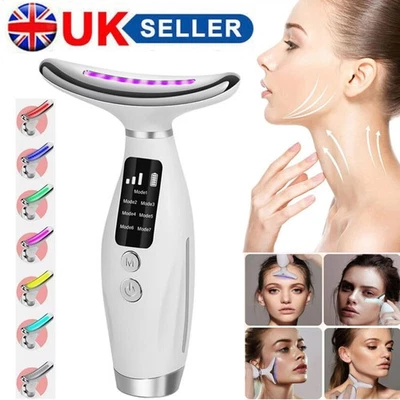 Electric Face Neck Lift Device Facial Massager Double Chin Reducer Skin Tighten