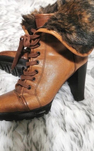 Women Baldinini Boots Brown Leather 39 #5G5U