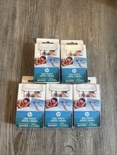 5x HP Sprocket 2" x 3" Sticky Backed Zink Photo Paper 20 Pack 120 Total 