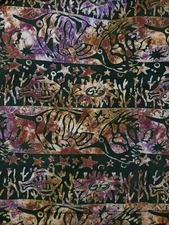 VTG Rum Reggae Long Sleeve T-Shirt Fish Print Anemone Coral Men’s Medium Green