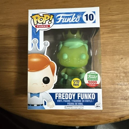 Funko Pop! Glow in the Dark Freddy Funko Superhero #10  - LE 5000 In Protector
