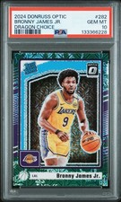 2024 PANINI DONRUSS OPTIC DRAGON CHOICE #282 BRONNY JAMES JR. PSA 10