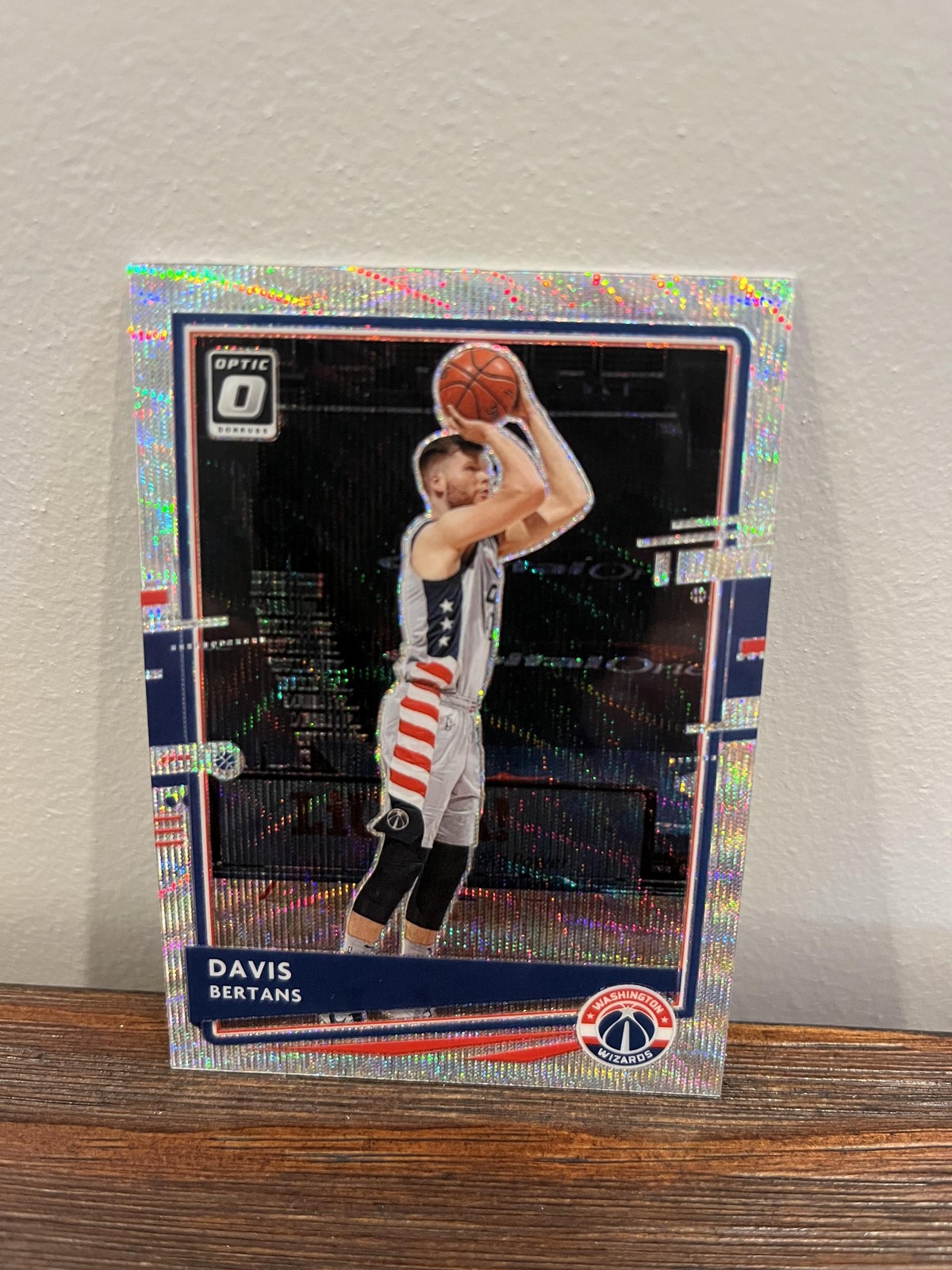 2020-21 Donruss Optic Davis Bertans #141 Silver Pulsar 🔥 Washington Wizards