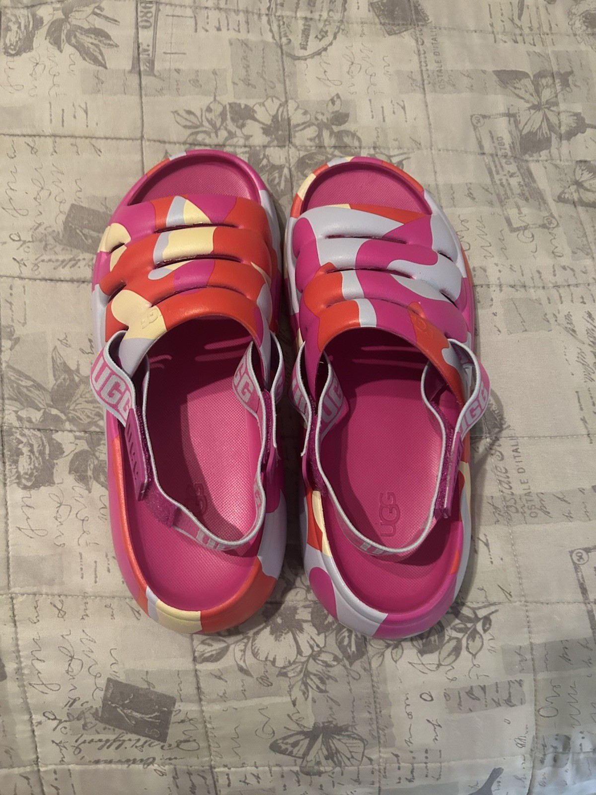 Multi Colored Ugg Rubber Slippers - image 1