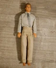Vintage Mattel Ken Doll 1968 Body Mold Indonesia Gray Shirt Silver Tie Business