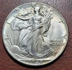 1940 Walking Liberty Half Dollar Ch. BU UNC Orig Toning Problem Free 90% Silver