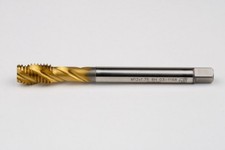 Haas M12x1.75 M HSS-E Spiral Flute Tap, 9mm Shank x 18mm Thread Length, 2.5XD
