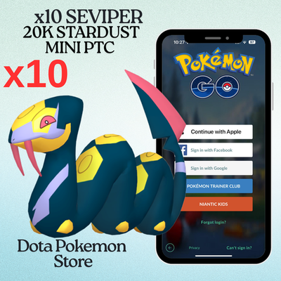 Pokémon Go x10 Non-Shiny Region Exclusives 20k Dust Mini PTC Read