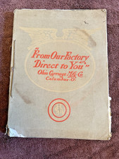 OHIO CARRIAGE CO ORIGINAL CATALOG Horse and Buggy Lots of Pics!  172 Pages!!