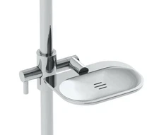 Symmons 0368-3SD Shower Bar Bracket Mounted Soap Dish Only, Chrome