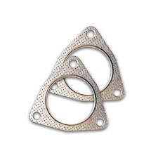 2 PCS Exhaust Gasket, 2" 3-Bolt Exhaust Flange Gasket Set, Sealing 2 Inch/51MM